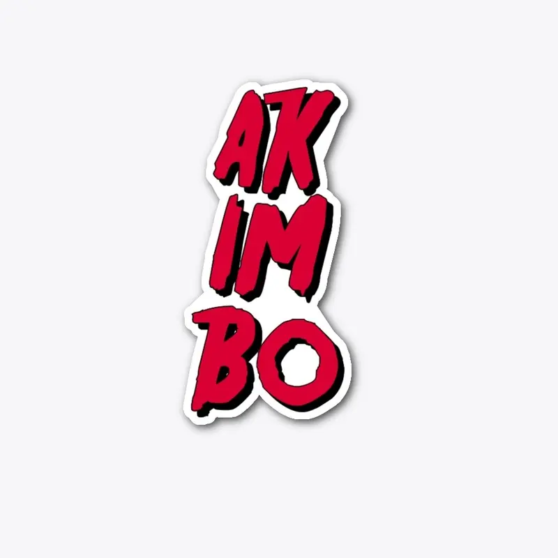 Akimbo sticker vertical